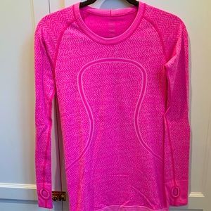 Lululemon pink Swiftly Tech long sleeve